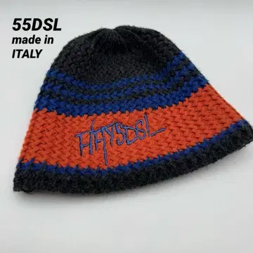 새상품급 00s 55DSL 비니 니트 캡 이탈리아제 Y2K