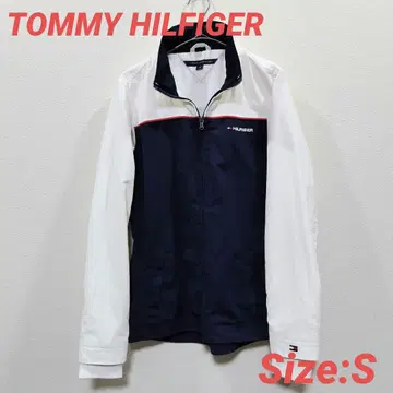 TOMMY HILFIGER 나일론 자켓 사이즈 S 화이트/네이비