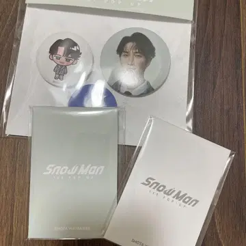 Snow Man 와타나베 쇼타 포토 카드 캔뱃지 세트