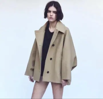 zara 울 오버 사이즈 숏코트