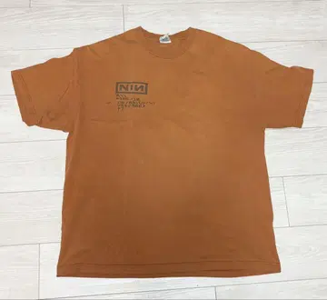 Nine Inch Nails 2006 빈티지 T셔츠 NIN 00s 오렌지