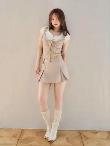 정품 andmary Rejina vest set Beige