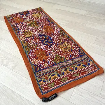 [ 레어 ] 미쏘니 MISSONI 롱 스카프 실크 여성 잡화