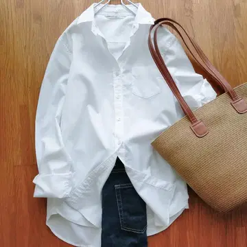 자도르 루 시네마 긴팔 셔츠 블루 겉옷 루즈핏 두지엠 클라세