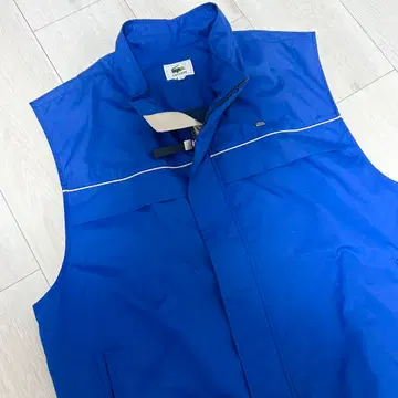 LACOSTE 라코스테 지퍼 베스트 안감 없음 블루 4 사이즈