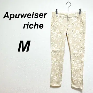 아푸와이저 리셰 플라워 프린트 스키니 팬츠 M 페미닌