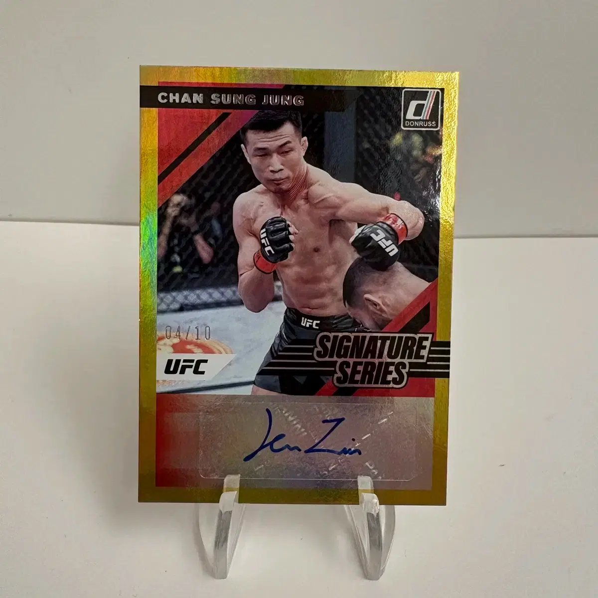 UFC 코리안좀비 정찬성 10한정 골드 오토 카드