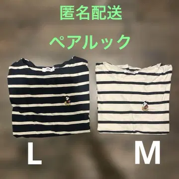 Disney 디즈니 미키 커플룩 T셔츠 보더 M L