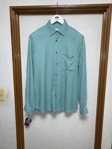 YOKE GARMENT DYED COTTON SILK TWILL SHIR