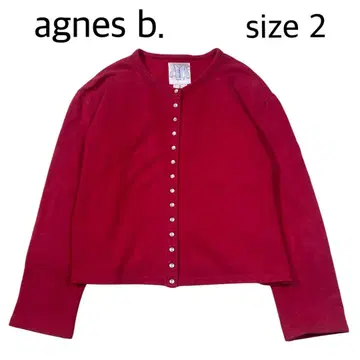 [ size2 ] agnes b. 가디건 프레션 크루넥 긴팔