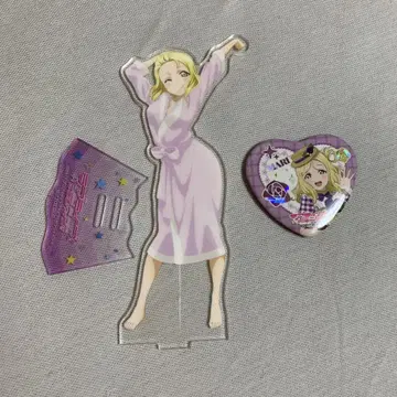 러브 라이브 Aqours 클리어 카드 캔뱃지 오하라 마리 아크릴 스탠드
