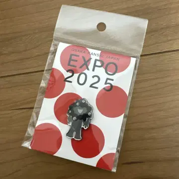 오사카 만박 블랙 미야쿠미야쿠 EXPO 2025 캐릭터 핀 배지