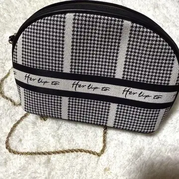 Herlipto HLT Jacquard Chain Pochette 백