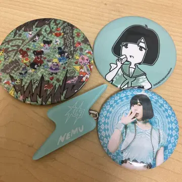 덴파구미 유메미 네무 네무큥 캔뱃지 묶음 판매 덴파노캄캄