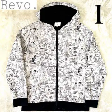 Revo. 레어 디자인 윈드 브레이커 후드티 올 패턴