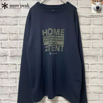 새상품급! snow peak 네이비 긴팔 티셔츠 빅
