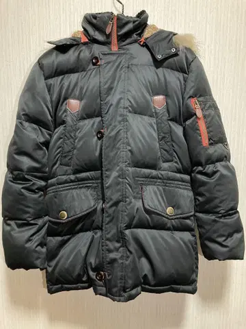Jeep Look 다운 자켓 XXL 퍼 포함 블랙