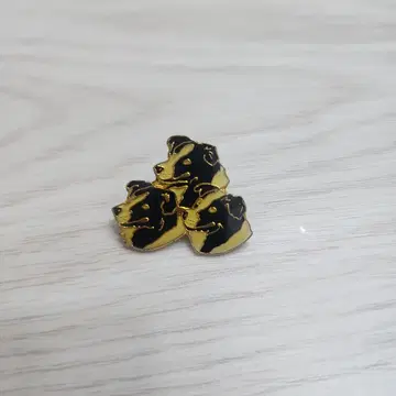 보더콜리 디자인 핀 배지 영국