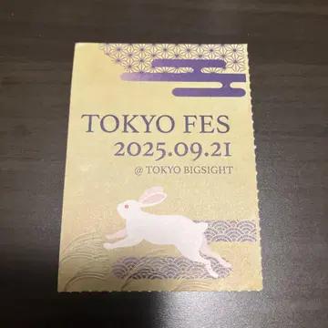 9/21 빨간색 부스 TOKYO FES.2025 서치 티켓 1장