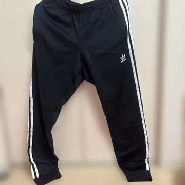 adidas 블랙 저지 팬츠 M