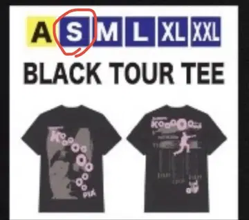 타일러 더 크리에이터 BLACK TOUR TEE S 사이즈 회장 한정판