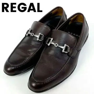 새상품급 REGAL 비트 로퍼 24cm 브라운