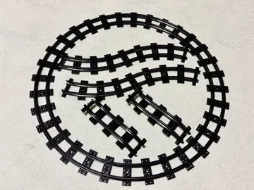 LEGO 기차 레일 / 귀한 블랙 색상 총 14개