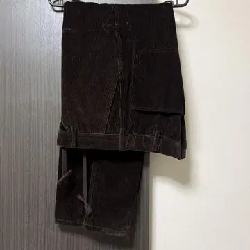 무인양품 나무 열매에서 만든 카포크 혼방 코듀로이 팬츠 다크 브라운 M