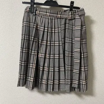 CANDY STRIPPER CHECK x CHECK PLEATS 스커트