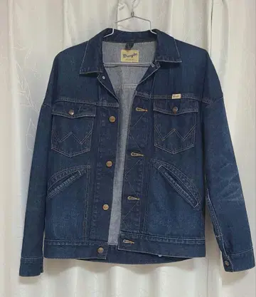 Wrangler 다크 블루 데님 자켓 S