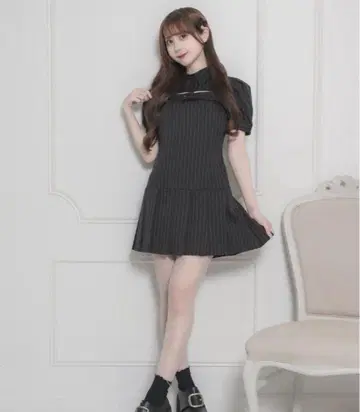 벨트 스트라이프 원피스 pium 피움