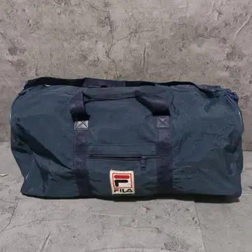 [ FILA ] 휠라 네이비 여행 스포츠 포켓 보스턴 백