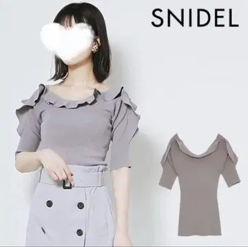SNIDEL 프릴 니트 풀오버 0사이즈