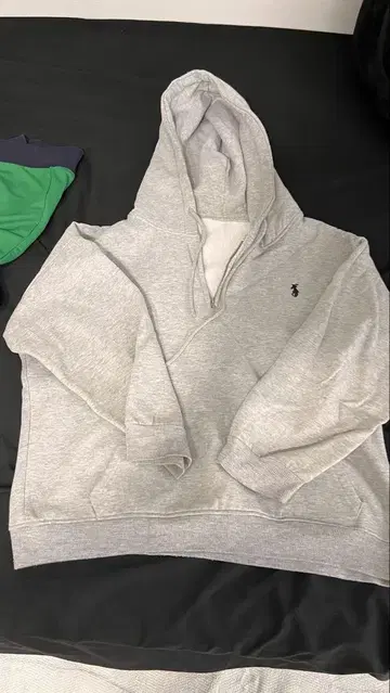 그레이 후드 부착 후드 맨투맨 hoodie 스트릿 패션