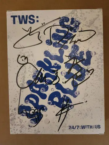 [인증서 있음] TWS [Sparkling Blue] 전원 사인 포함