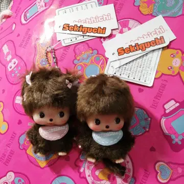 새상품 몬치치 베비치치 여아 여아 얼굴 빅 봉제 인형 키링