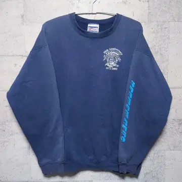 00s Hanes 헤인즈 맨투맨 네이비 요코하마 윈드자머