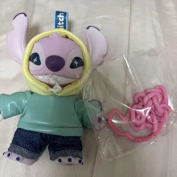 새상품 스티치 피규어 MINISO 봉제 인형 키링