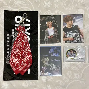 GENERATIONS 시라하마 아란 반다나 키체인 포토 카드 반다나