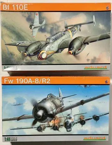 에듀알드 Bf 110E Fw 190A-8/R2 1:48 프라모델