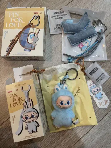 LABUBU PIN FOR LOVE 봉제 인형 펜던트 K