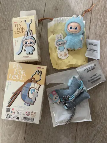 LABUBU PIN FOR LOVE 봉제 인형 펜던트 K