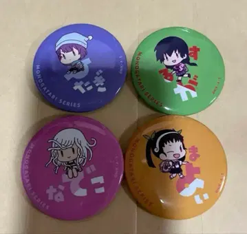 이야기 모노가타리 시리즈 오나마에피탄코 캔뱃지 컬렉션 4세트