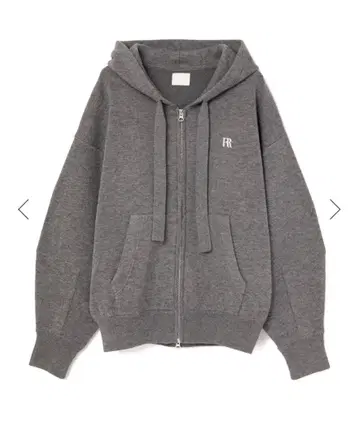 rielle riche knit hoodie (gray)