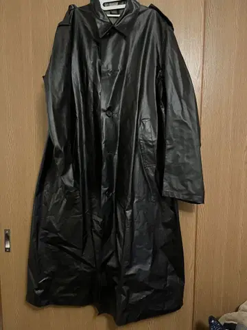 스웨덴군 블랙 레인 트렌치코트