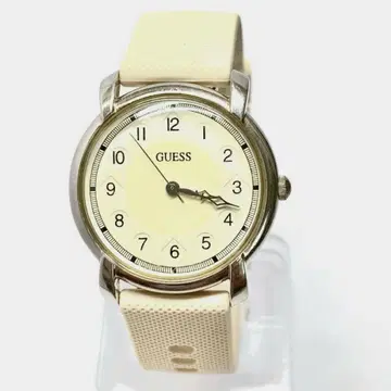 R6-5067 GUESS INC. 1996 쿼츠 손목시계 크림색