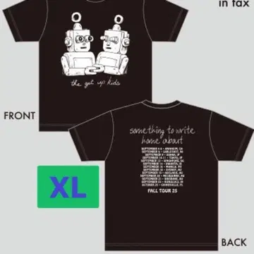 The Get Up Kids 내한 투어 T셔츠 블랙 XL 2025GUK