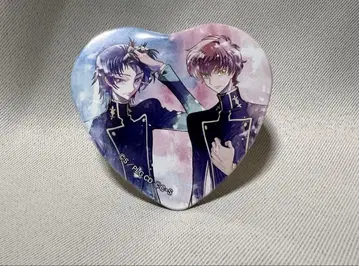 코드기어스 반역의 를르슈 하트형 캔뱃지 를르슈 쿠루루기 스자쿠