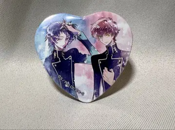 코드기어스 반역의 를르슈 하트형 캔뱃지 를르슈 쿠루루기 스자쿠