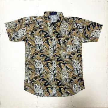ALOHA 셔츠 표범 무늬 레오파드 leopard size M
